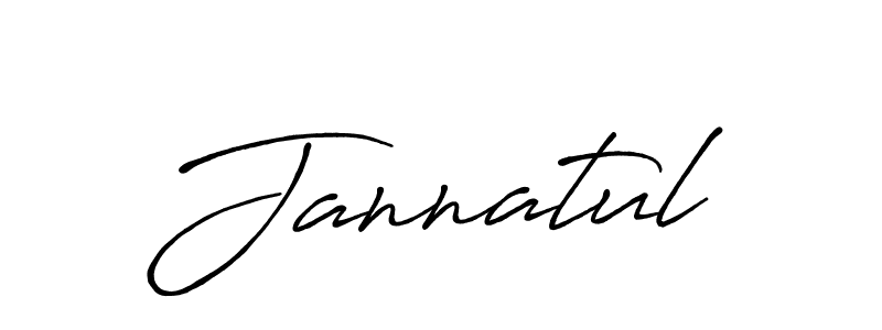How to make Jannatul signature? Antro_Vectra_Bolder is a professional autograph style. Create handwritten signature for Jannatul name. Jannatul signature style 7 images and pictures png