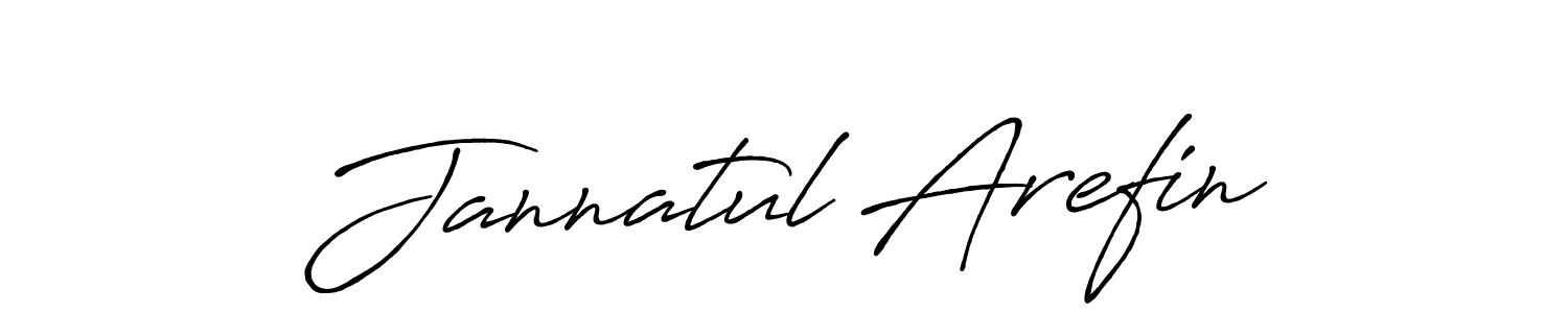 How to make Jannatul Arefin signature? Antro_Vectra_Bolder is a professional autograph style. Create handwritten signature for Jannatul Arefin name. Jannatul Arefin signature style 7 images and pictures png
