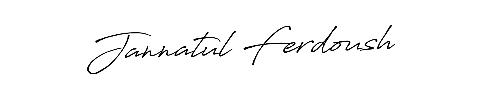Similarly Antro_Vectra_Bolder is the best handwritten signature design. Signature creator online .You can use it as an online autograph creator for name Jannatul Ferdoush. Jannatul Ferdoush signature style 7 images and pictures png