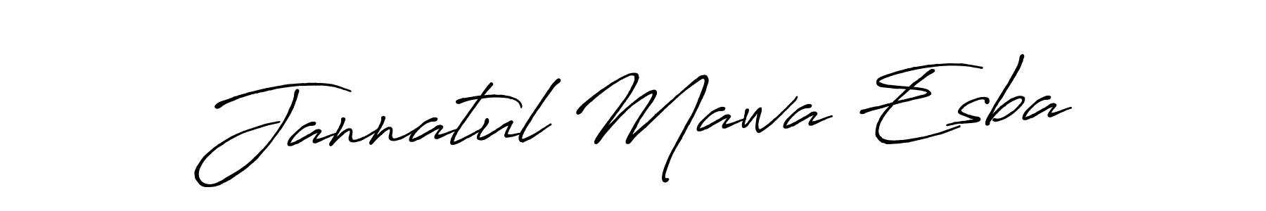 This is the best signature style for the Jannatul Mawa Esba name. Also you like these signature font (Antro_Vectra_Bolder). Mix name signature. Jannatul Mawa Esba signature style 7 images and pictures png
