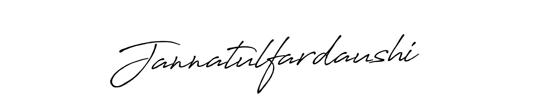 Also You can easily find your signature by using the search form. We will create Jannatulfardaushi name handwritten signature images for you free of cost using Antro_Vectra_Bolder sign style. Jannatulfardaushi signature style 7 images and pictures png