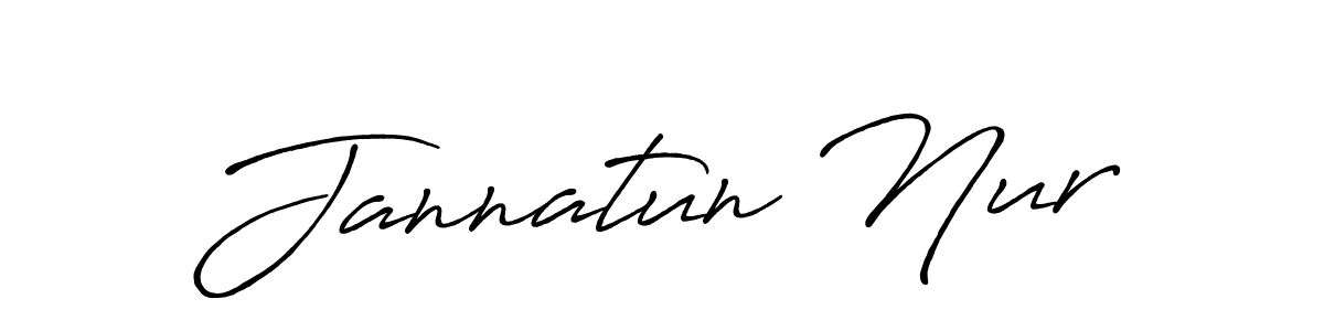 Here are the top 10 professional signature styles for the name Jannatun Nur. These are the best autograph styles you can use for your name. Jannatun Nur signature style 7 images and pictures png