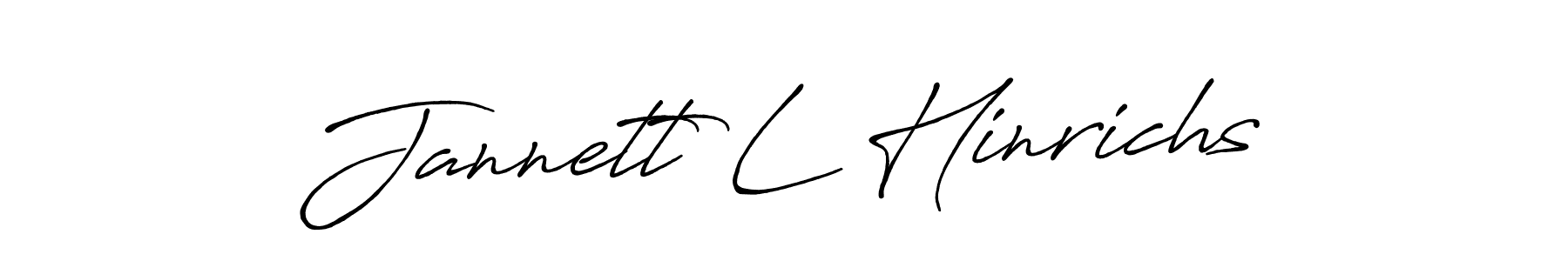 This is the best signature style for the Jannett L Hinrichs name. Also you like these signature font (Antro_Vectra_Bolder). Mix name signature. Jannett L Hinrichs signature style 7 images and pictures png