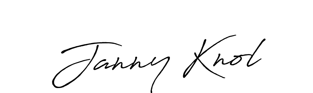 Use a signature maker to create a handwritten signature online. With this signature software, you can design (Antro_Vectra_Bolder) your own signature for name Janny Knol. Janny Knol signature style 7 images and pictures png