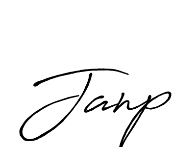 How to make Janp signature? Antro_Vectra_Bolder is a professional autograph style. Create handwritten signature for Janp name. Janp signature style 7 images and pictures png