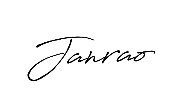 Use a signature maker to create a handwritten signature online. With this signature software, you can design (Antro_Vectra_Bolder) your own signature for name Janrao. Janrao signature style 7 images and pictures png