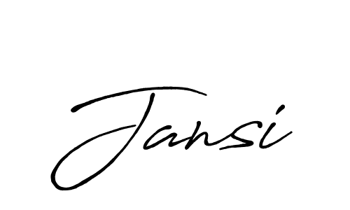 Create a beautiful signature design for name Jansi. With this signature (Antro_Vectra_Bolder) fonts, you can make a handwritten signature for free. Jansi signature style 7 images and pictures png