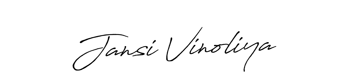 Make a beautiful signature design for name Jansi Vinoliya. Use this online signature maker to create a handwritten signature for free. Jansi Vinoliya signature style 7 images and pictures png