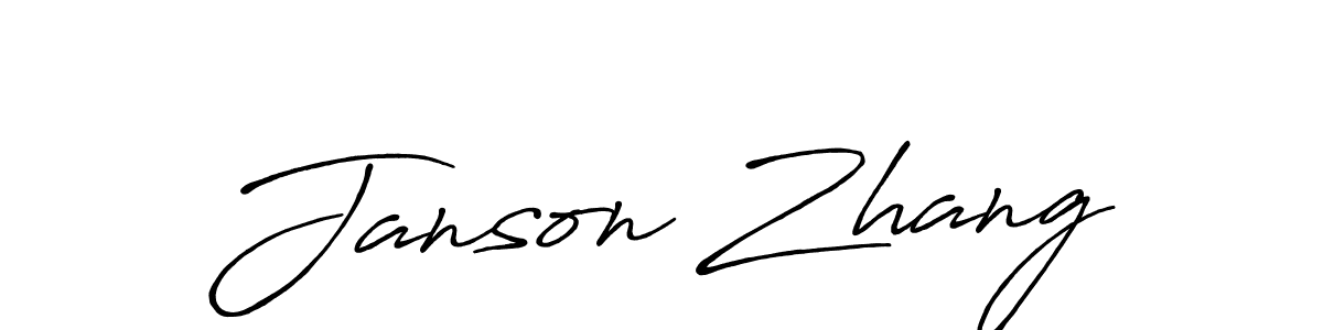 The best way (Antro_Vectra_Bolder) to make a short signature is to pick only two or three words in your name. The name Janson Zhang include a total of six letters. For converting this name. Janson Zhang signature style 7 images and pictures png