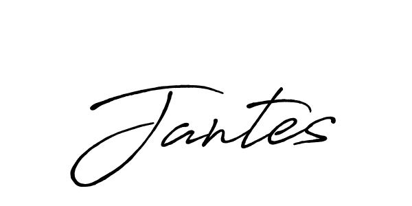 Also we have Jantes name is the best signature style. Create professional handwritten signature collection using Antro_Vectra_Bolder autograph style. Jantes signature style 7 images and pictures png