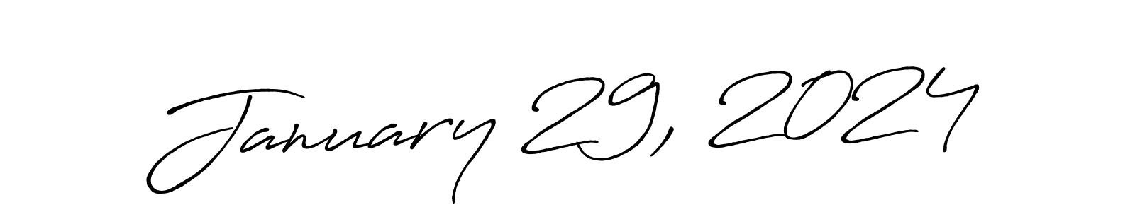 How to make January 29, 2024 signature? Antro_Vectra_Bolder is a professional autograph style. Create handwritten signature for January 29, 2024 name. January 29, 2024 signature style 7 images and pictures png