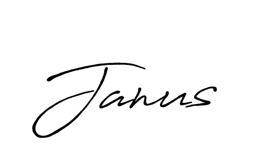 Design your own signature with our free online signature maker. With this signature software, you can create a handwritten (Antro_Vectra_Bolder) signature for name Janus. Janus signature style 7 images and pictures png