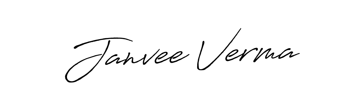 Use a signature maker to create a handwritten signature online. With this signature software, you can design (Antro_Vectra_Bolder) your own signature for name Janvee Verma. Janvee Verma signature style 7 images and pictures png