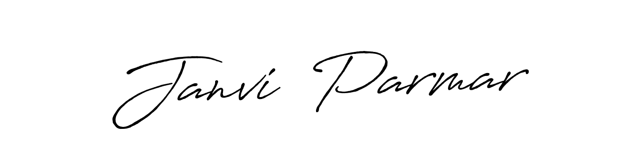 Similarly Antro_Vectra_Bolder is the best handwritten signature design. Signature creator online .You can use it as an online autograph creator for name Janvi  Parmar. Janvi  Parmar signature style 7 images and pictures png