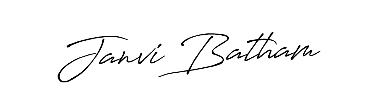 Once you've used our free online signature maker to create your best signature Antro_Vectra_Bolder style, it's time to enjoy all of the benefits that Janvi Batham name signing documents. Janvi Batham signature style 7 images and pictures png