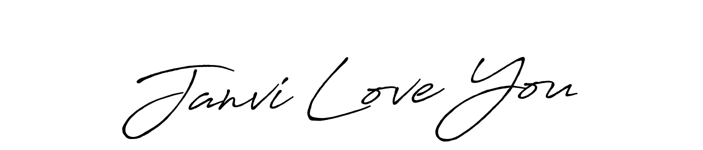 The best way (Antro_Vectra_Bolder) to make a short signature is to pick only two or three words in your name. The name Janvi Love You include a total of six letters. For converting this name. Janvi Love You signature style 7 images and pictures png