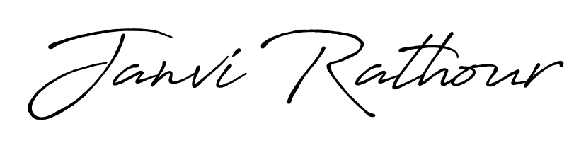 Get an exclusive digital autograph for Janvi Rathour. The Antro_Vectra_Bolder typeface captures the charm of real penmanship on paper. Janvi Rathour signature style 7 images and pictures png
