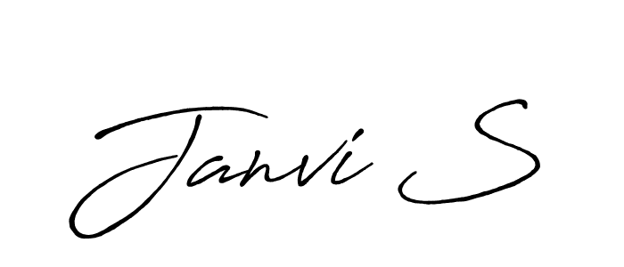 Make a beautiful signature design for name Janvi S. Use this online signature maker to create a handwritten signature for free. Janvi S signature style 7 images and pictures png