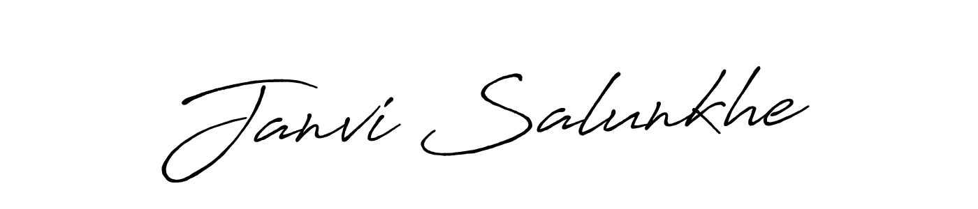 Design your own signature with our free online signature maker. With this signature software, you can create a handwritten (Antro_Vectra_Bolder) signature for name Janvi Salunkhe. Janvi Salunkhe signature style 7 images and pictures png