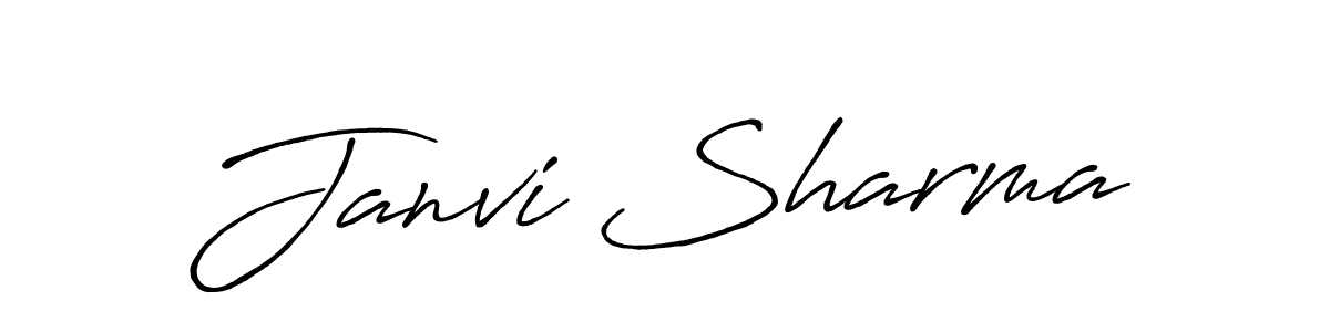 This is the best signature style for the Janvi Sharma name. Also you like these signature font (Antro_Vectra_Bolder). Mix name signature. Janvi Sharma signature style 7 images and pictures png