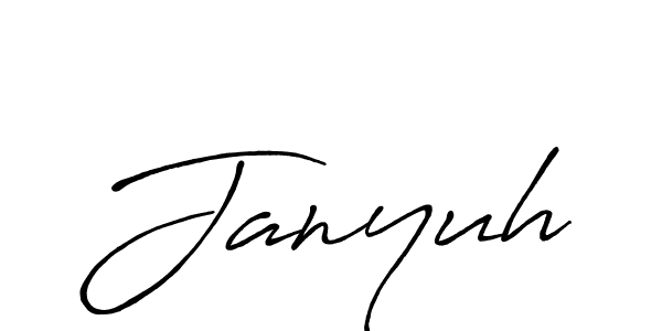 How to make Janyuh signature? Antro_Vectra_Bolder is a professional autograph style. Create handwritten signature for Janyuh name. Janyuh signature style 7 images and pictures png