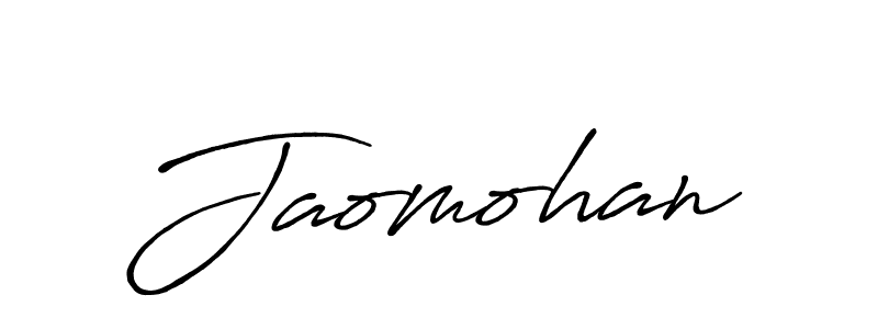 if you are searching for the best signature style for your name Jaomohan. so please give up your signature search. here we have designed multiple signature styles  using Antro_Vectra_Bolder. Jaomohan signature style 7 images and pictures png