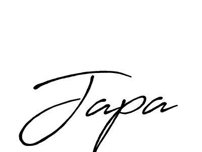 How to make Japa signature? Antro_Vectra_Bolder is a professional autograph style. Create handwritten signature for Japa name. Japa signature style 7 images and pictures png