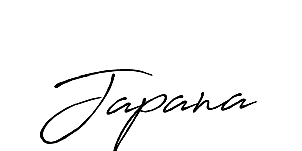 Use a signature maker to create a handwritten signature online. With this signature software, you can design (Antro_Vectra_Bolder) your own signature for name Japana. Japana signature style 7 images and pictures png