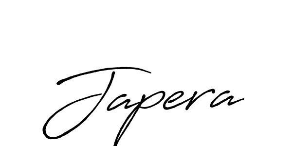 Japera stylish signature style. Best Handwritten Sign (Antro_Vectra_Bolder) for my name. Handwritten Signature Collection Ideas for my name Japera. Japera signature style 7 images and pictures png