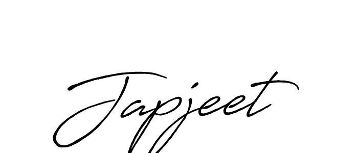 How to make Japjeet signature? Antro_Vectra_Bolder is a professional autograph style. Create handwritten signature for Japjeet name. Japjeet signature style 7 images and pictures png