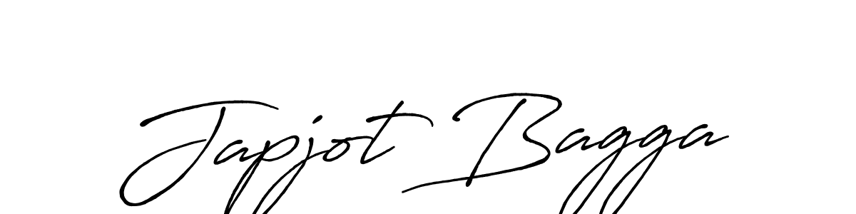 Design your own signature with our free online signature maker. With this signature software, you can create a handwritten (Antro_Vectra_Bolder) signature for name Japjot Bagga. Japjot Bagga signature style 7 images and pictures png