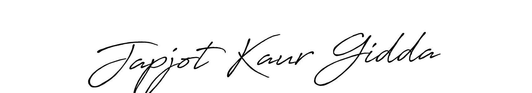 Also You can easily find your signature by using the search form. We will create Japjot Kaur Gidda name handwritten signature images for you free of cost using Antro_Vectra_Bolder sign style. Japjot Kaur Gidda signature style 7 images and pictures png