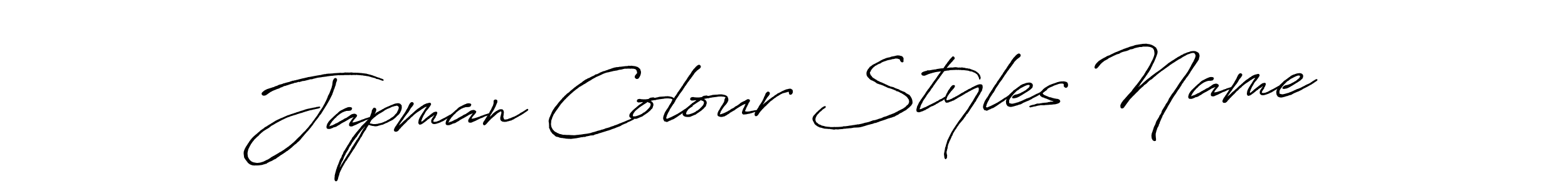 Use a signature maker to create a handwritten signature online. With this signature software, you can design (Antro_Vectra_Bolder) your own signature for name Japman Colour Styles Name. Japman Colour Styles Name signature style 7 images and pictures png