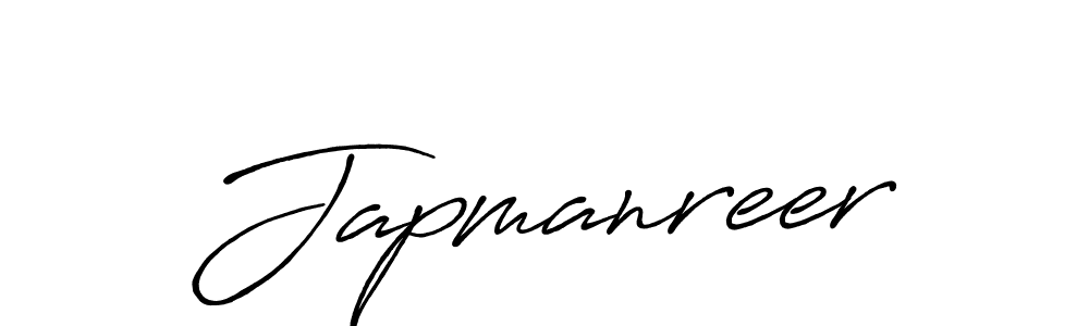 Design your own signature with our free online signature maker. With this signature software, you can create a handwritten (Antro_Vectra_Bolder) signature for name Japmanreer. Japmanreer signature style 7 images and pictures png