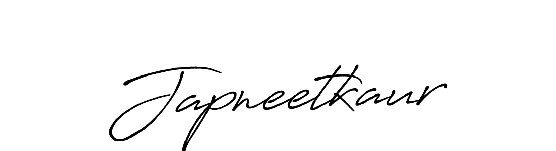 How to make Japneetkaur name signature. Use Antro_Vectra_Bolder style for creating short signs online. This is the latest handwritten sign. Japneetkaur signature style 7 images and pictures png