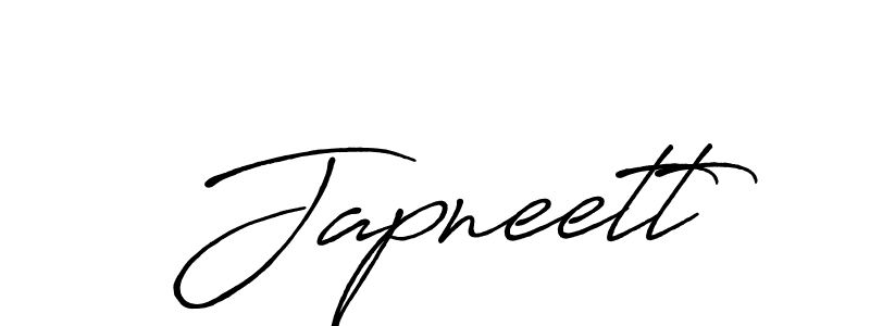 Make a beautiful signature design for name Japneett. With this signature (Antro_Vectra_Bolder) style, you can create a handwritten signature for free. Japneett signature style 7 images and pictures png