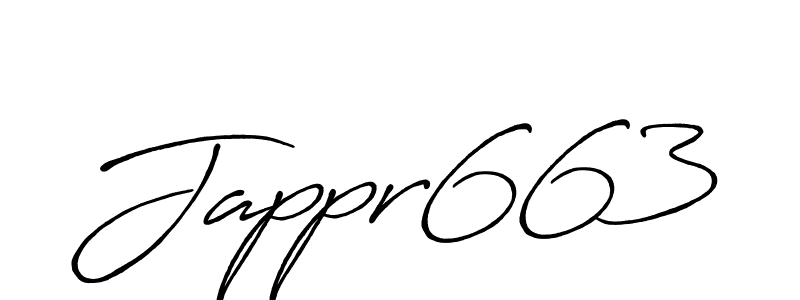 Make a beautiful signature design for name Jappr663. With this signature (Antro_Vectra_Bolder) style, you can create a handwritten signature for free. Jappr663 signature style 7 images and pictures png