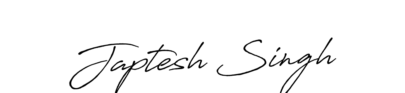 Also we have Japtesh Singh name is the best signature style. Create professional handwritten signature collection using Antro_Vectra_Bolder autograph style. Japtesh Singh signature style 7 images and pictures png