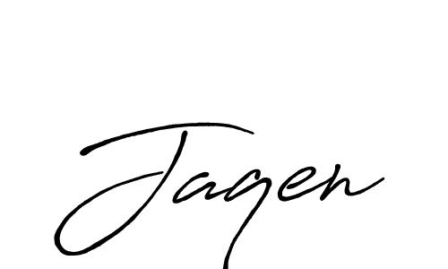 Make a beautiful signature design for name Jaqen. With this signature (Antro_Vectra_Bolder) style, you can create a handwritten signature for free. Jaqen signature style 7 images and pictures png
