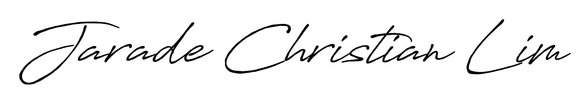 Jarade Christian Lim stylish signature style. Best Handwritten Sign (Antro_Vectra_Bolder) for my name. Handwritten Signature Collection Ideas for my name Jarade Christian Lim. Jarade Christian Lim signature style 7 images and pictures png