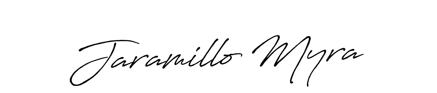 Jaramillo Myra stylish signature style. Best Handwritten Sign (Antro_Vectra_Bolder) for my name. Handwritten Signature Collection Ideas for my name Jaramillo Myra. Jaramillo Myra signature style 7 images and pictures png