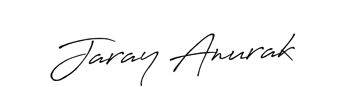 How to make Jaray Anurak signature? Antro_Vectra_Bolder is a professional autograph style. Create handwritten signature for Jaray Anurak name. Jaray Anurak signature style 7 images and pictures png