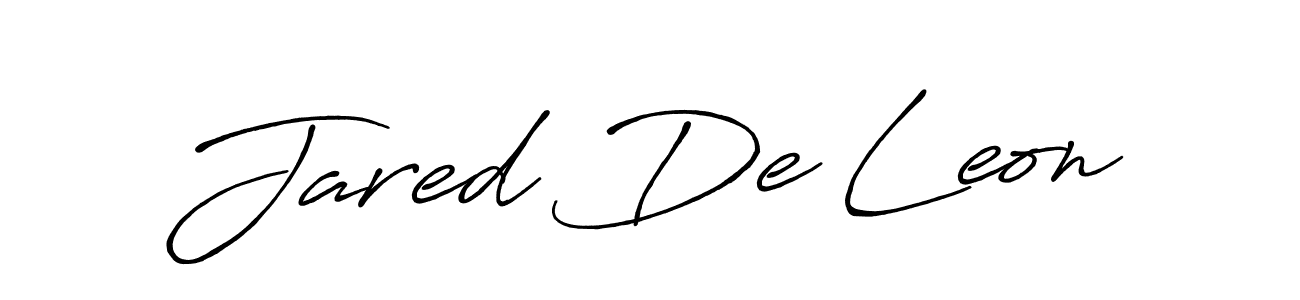 You should practise on your own different ways (Antro_Vectra_Bolder) to write your name (Jared De Leon) in signature. don't let someone else do it for you. Jared De Leon signature style 7 images and pictures png