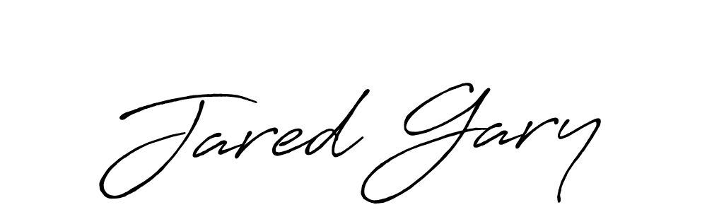 How to make Jared Gary name signature. Use Antro_Vectra_Bolder style for creating short signs online. This is the latest handwritten sign. Jared Gary signature style 7 images and pictures png