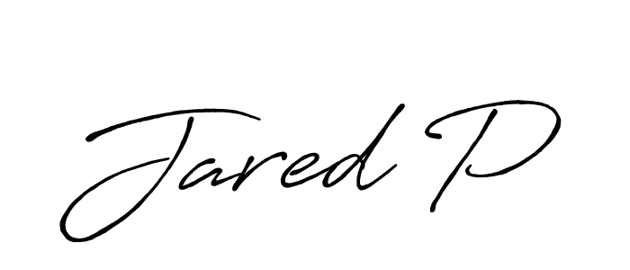 Also we have Jared P name is the best signature style. Create professional handwritten signature collection using Antro_Vectra_Bolder autograph style. Jared P signature style 7 images and pictures png