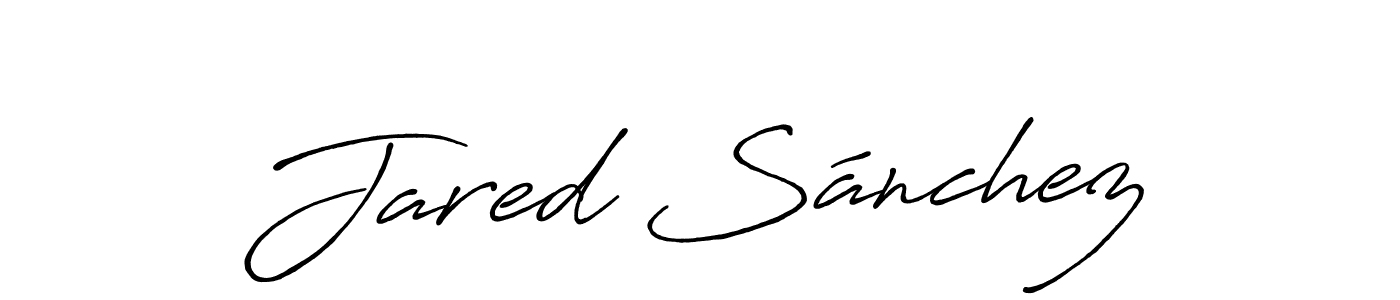 Create a beautiful signature design for name Jared Sánchez. With this signature (Antro_Vectra_Bolder) fonts, you can make a handwritten signature for free. Jared Sánchez signature style 7 images and pictures png