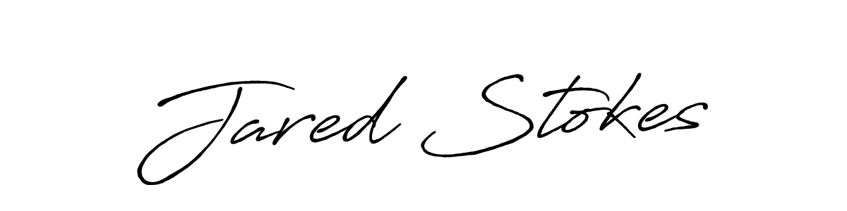 Jared Stokes stylish signature style. Best Handwritten Sign (Antro_Vectra_Bolder) for my name. Handwritten Signature Collection Ideas for my name Jared Stokes. Jared Stokes signature style 7 images and pictures png