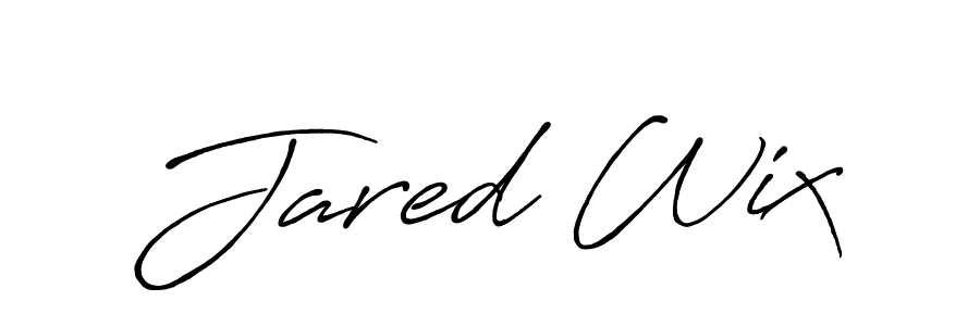 Create a beautiful signature design for name Jared Wix. With this signature (Antro_Vectra_Bolder) fonts, you can make a handwritten signature for free. Jared Wix signature style 7 images and pictures png