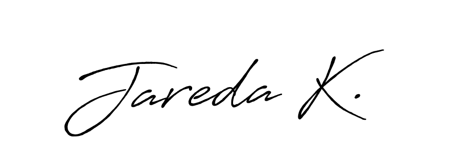 Here are the top 10 professional signature styles for the name Jareda K.. These are the best autograph styles you can use for your name. Jareda K. signature style 7 images and pictures png