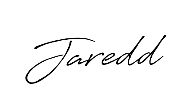Use a signature maker to create a handwritten signature online. With this signature software, you can design (Antro_Vectra_Bolder) your own signature for name Jaredd. Jaredd signature style 7 images and pictures png
